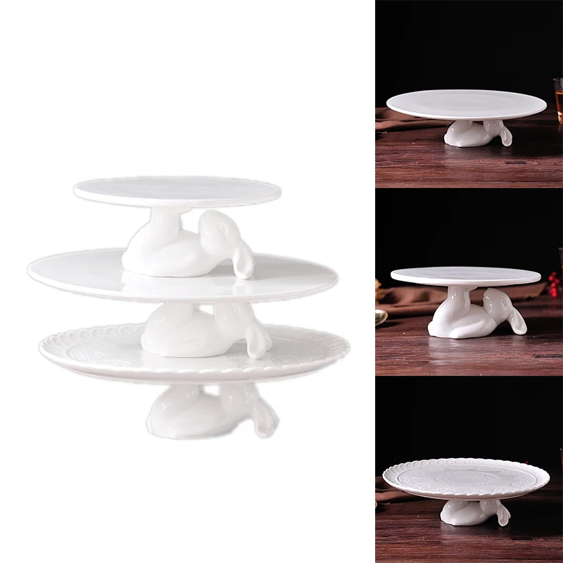 Керамические искусственные тарелки в форме кролика для печенья блюдо конфет