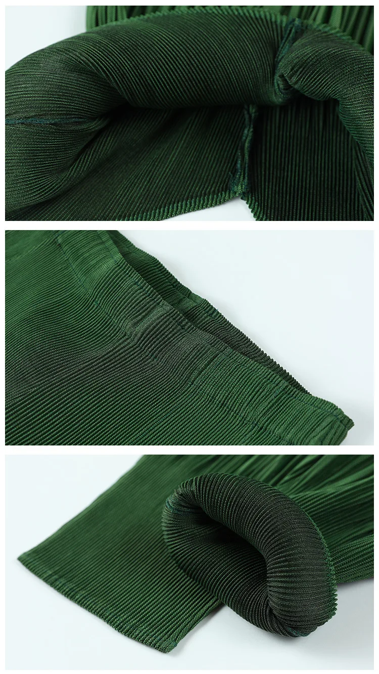 Miyake/штаны со складками, костюм женская летняя Свободная рубашка с короткими рукавами и v-образным вырезом+ штаны Harlan, комплект из двух предметов