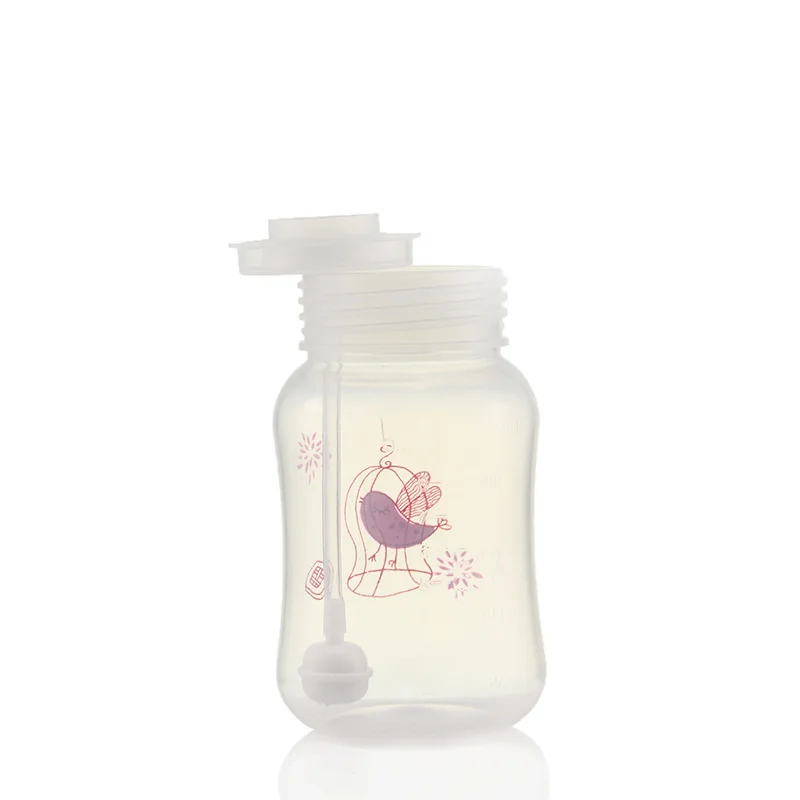 Cute Baby Bottle with Straw Infant Newborn Children Learn Feeding Drinking Bottle Kids Wide Caliber PP Milk Bottles 240/320ml