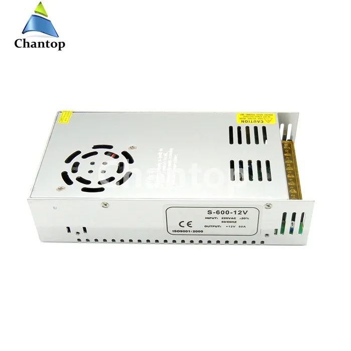 12V 50A 600W импульсный источник Питание Светодиодный драйвер Трансформатор AC110V 220 В to12v dc Мощность адаптер для лампы светодиодные ленты CNC CCTV
