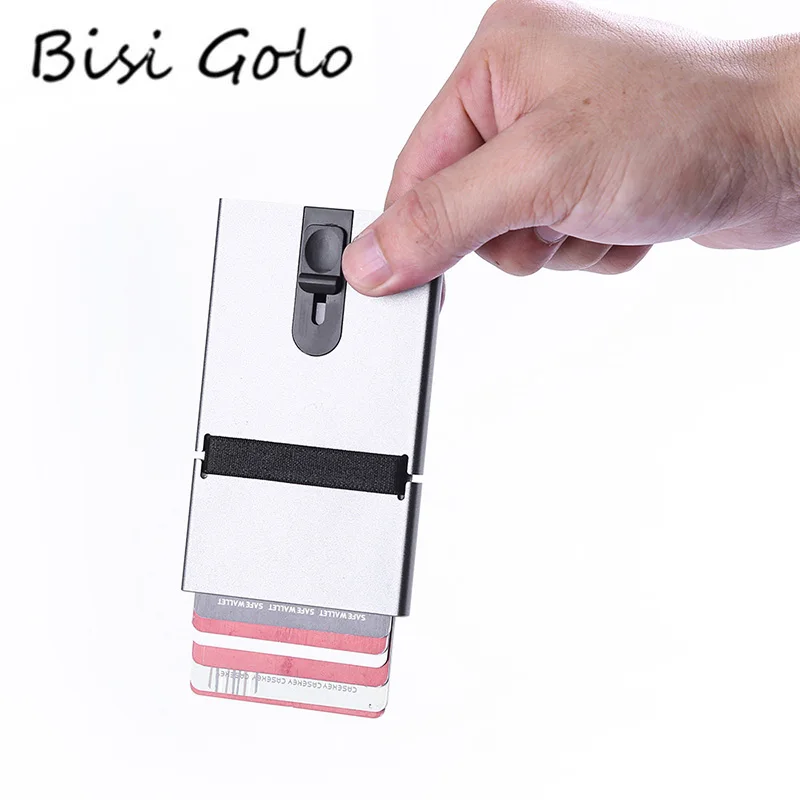BISI GORO 2019 алюминиевая коробка умный кошелек RFID Блокировка металлический