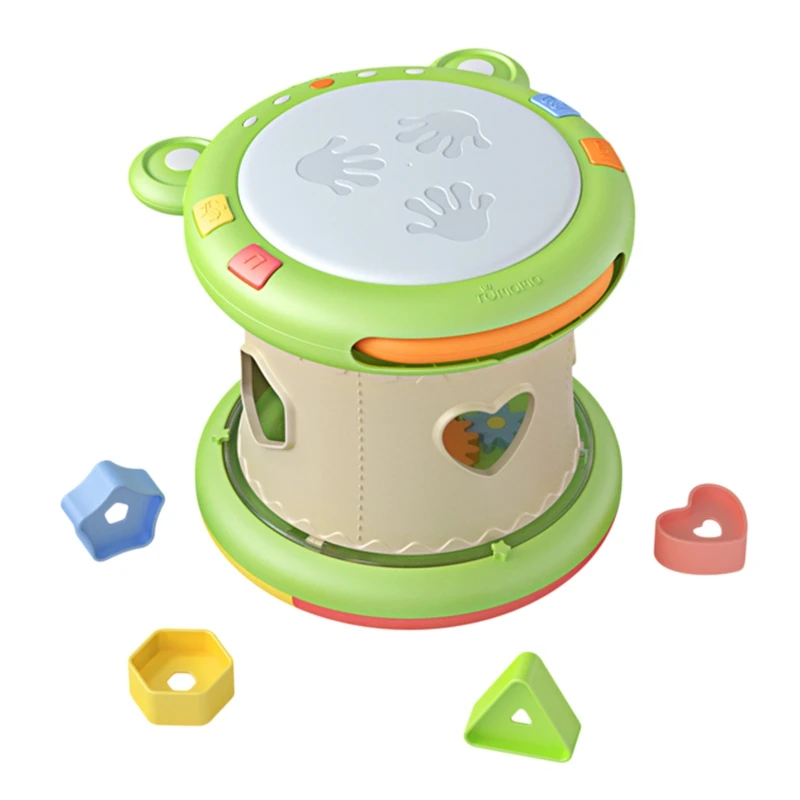 

TUMAMA 3 In1 Frog Music Drum Is Suitable for 6-12 Months Baby Music Speaker