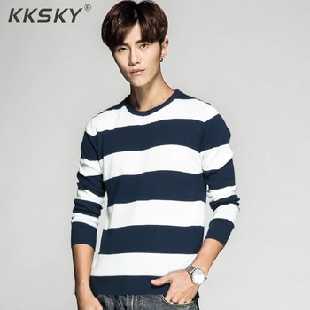 

Striped Men Sweater Long Sleeve Pullovers Knitted O Neck Pull Homme Men Winter Clothes 3xl Newest Knittwear Coats