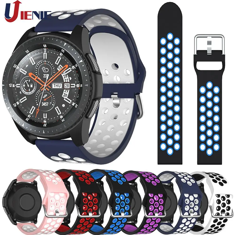 Силиконовый ремешок для часов Samsung Galaxy Watch 46 мм Gear S3 Frontier/Classic Смарт часы Huawei