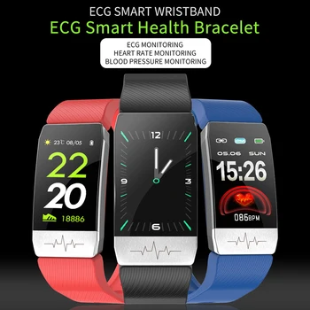 

ALLOYSEED Smart Watch Men Women T1 1.14 inch Heart Rate Monitor Fitness Bracelet Tracker Waterproof Smart Bracelet Smartwatch