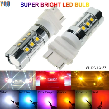 

T25 P27/7W 3157 LED Light Bulb Auto Car Luces Para Interior Luz For Voiture Carro Coche Lighter 12V Lamp Accessories Automotivo