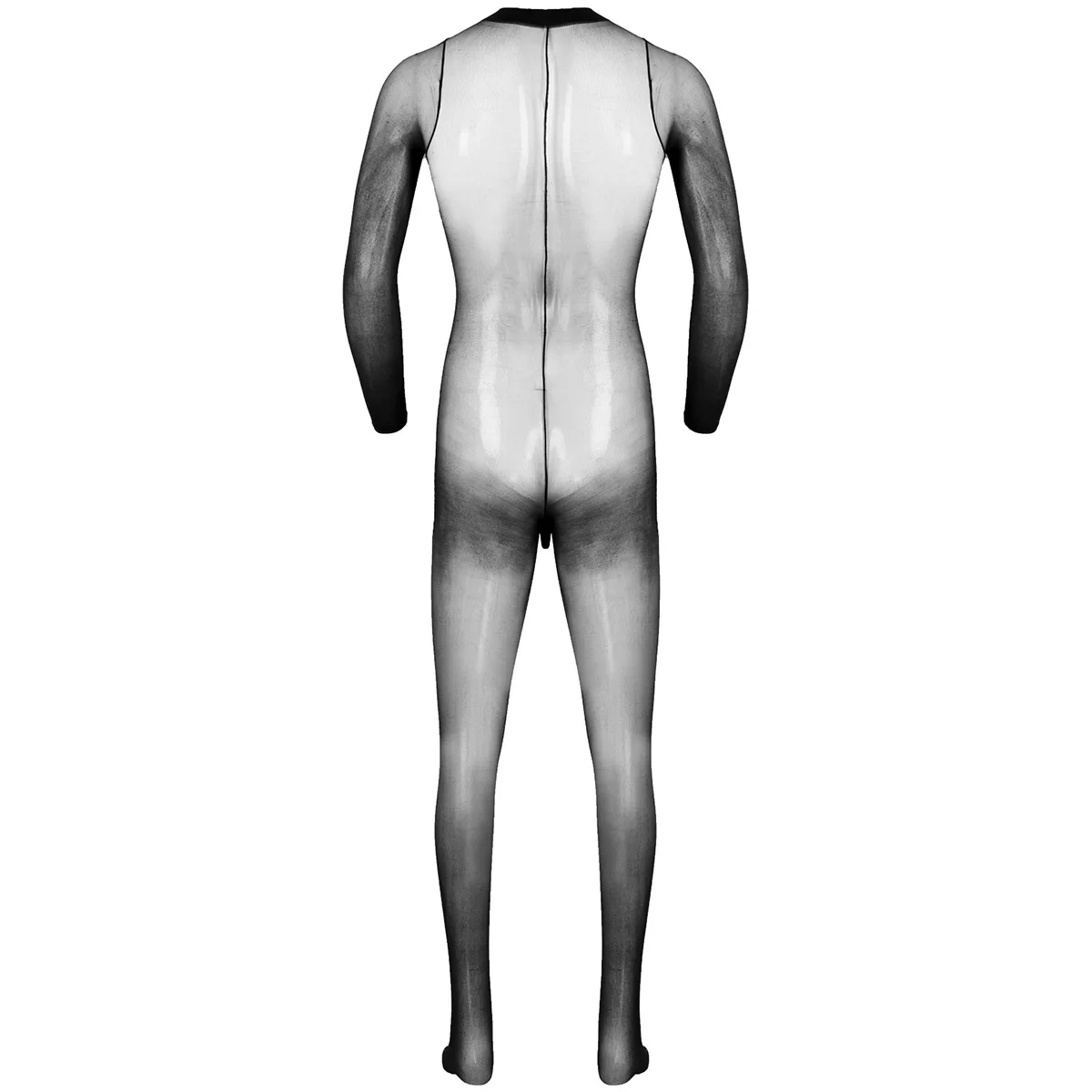 iEFiEL Men's Sexy Jumpsuit Sheer Mesh Open Penis Full Body Stockings Pantyhose Sheath Footed Tights Leggings Bodysuit Catsuit men underwear,sexy lingerie