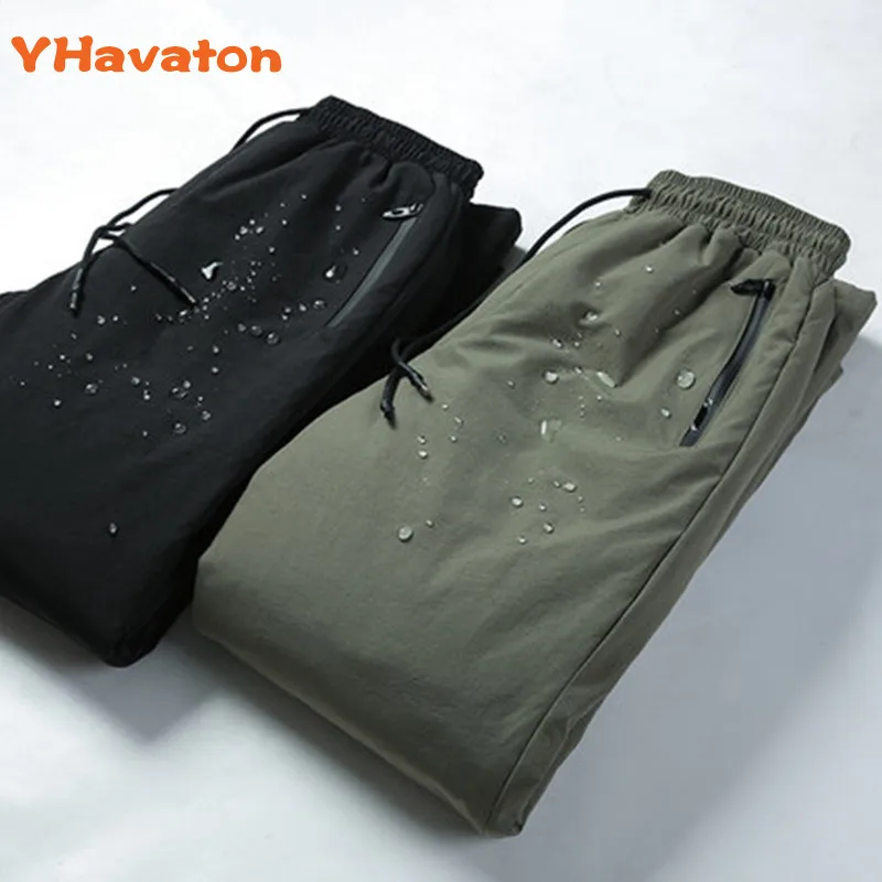 4XL мужские уличные зимние белые брюки на утином пуху, плотные свободные устойчивые к царапинам ветрозащитные брюки с эластичной резинкой на талии, брюки для катания на лыжах и кемпинга