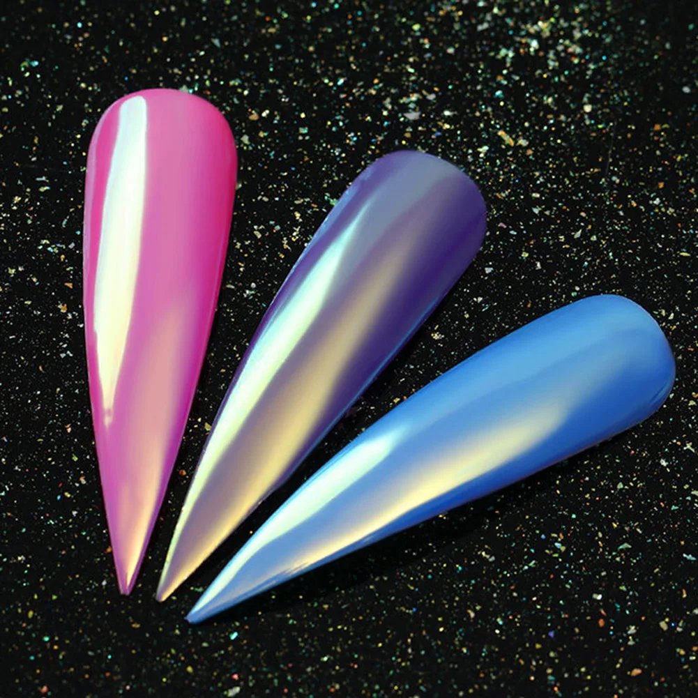 Mermaid Nail Art Glitter Powder Gradient Color DIY Pigment Body Face Decoration Easy to apply on natural or artificial nails