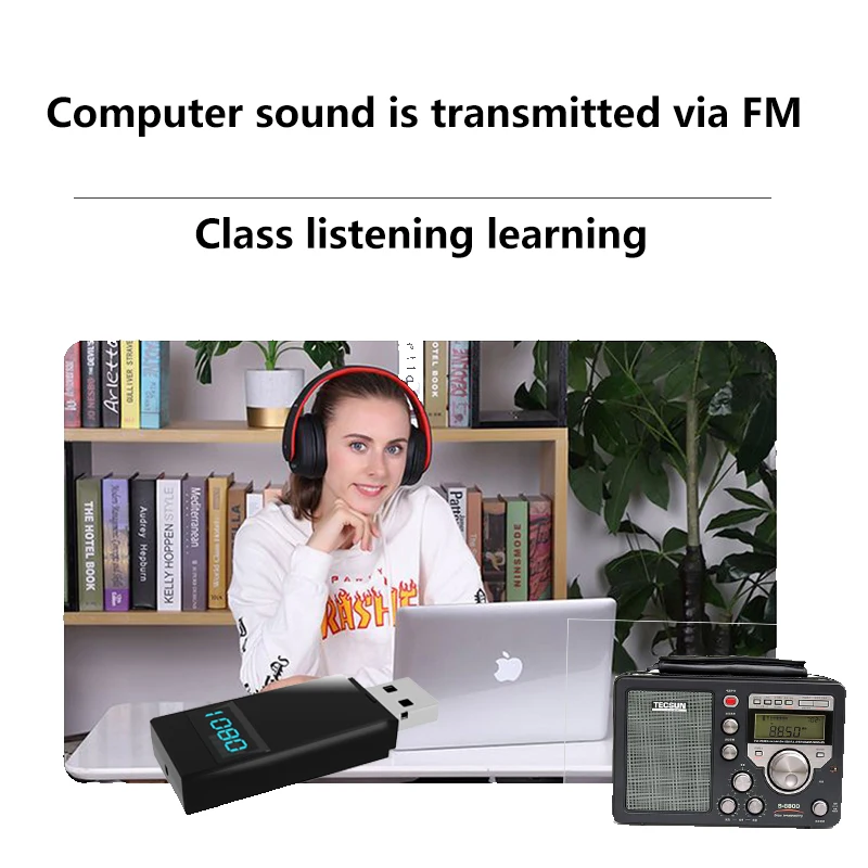 Bluetooth 5 0 Receiver USB Wireless Transmitter Audio Music Adapter for Car PC Headphones with Remote Control