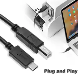 Fasgear – câble USB B pour imprimante, 5M, pour Canon, Epson, HP, Samsung 