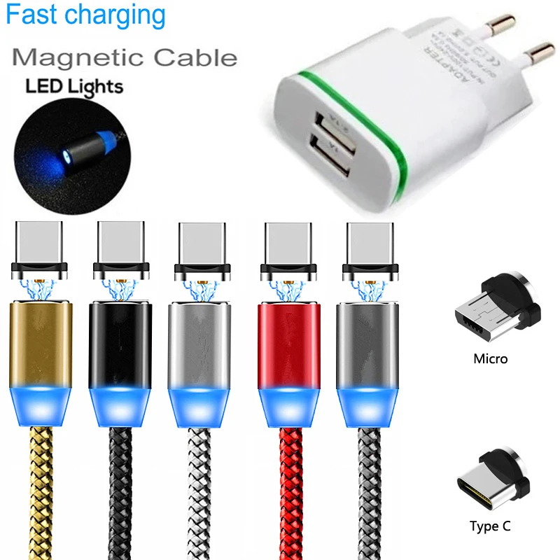 

Magnetic Type C Micro USB Magnet Charge Cable For Samsung J3 J4 J5 J6 J7 J8 A10 A20 A30 A40 A50 A70 Fast Charge Phone Charger