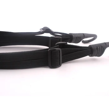 

Universal 60cm Motorcycle Luggage Mesh Strap Fixed Elastic Buckle Rope Motorcycle Helmet Net Bandage Black