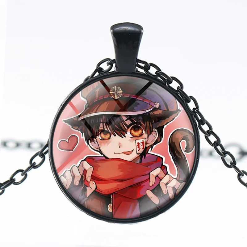 Колье Hanako Kun в стиле аниме унитаз Jibaku Shounen стеклянный купольный кабошон подвески