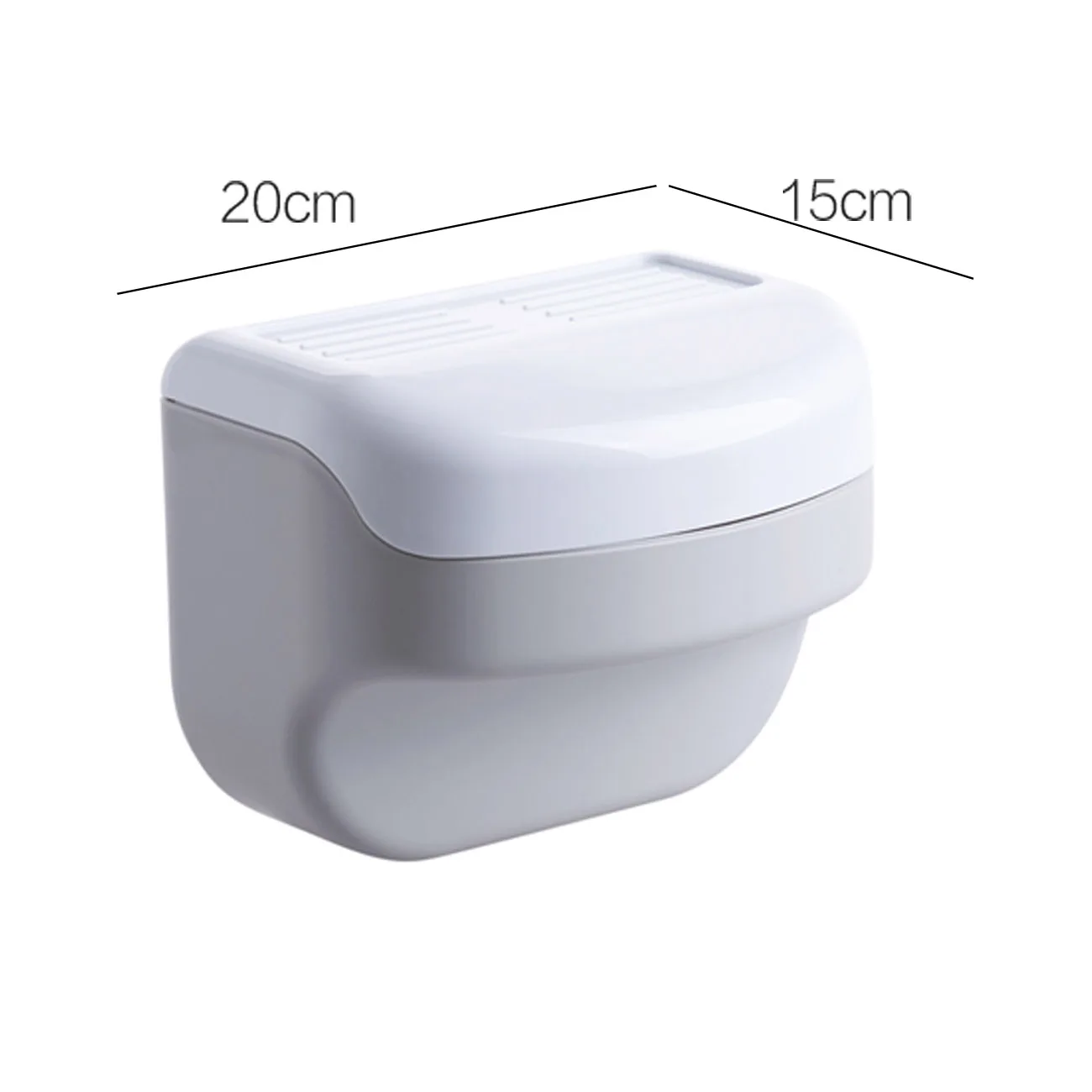 Bathroom Shelf Waterproof Tissue Box Wall Mounted Toliet Paper Holder Storage Rack 2 Layers Napkin Holder Bathroom Organizer
