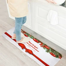 KIWARM коврик для ванной комнаты Рождество спальня коврик на кухню нескользящий Пол Дверной Коврик подарок украшение дома пропускающий воздух ковер