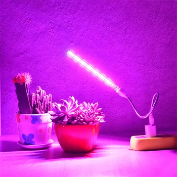 LED 풀 스펙트럼 식물 램프, USB 성장 조명, 유연한 LED 성장 조명, 식물 램프, 꽃 모종 수경 조명