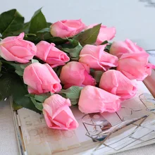 Rose Flower Artificial Flowers Hand wet cloth  Valentine's Day Cotton pink love gift  san valentin decoracion recommend discount