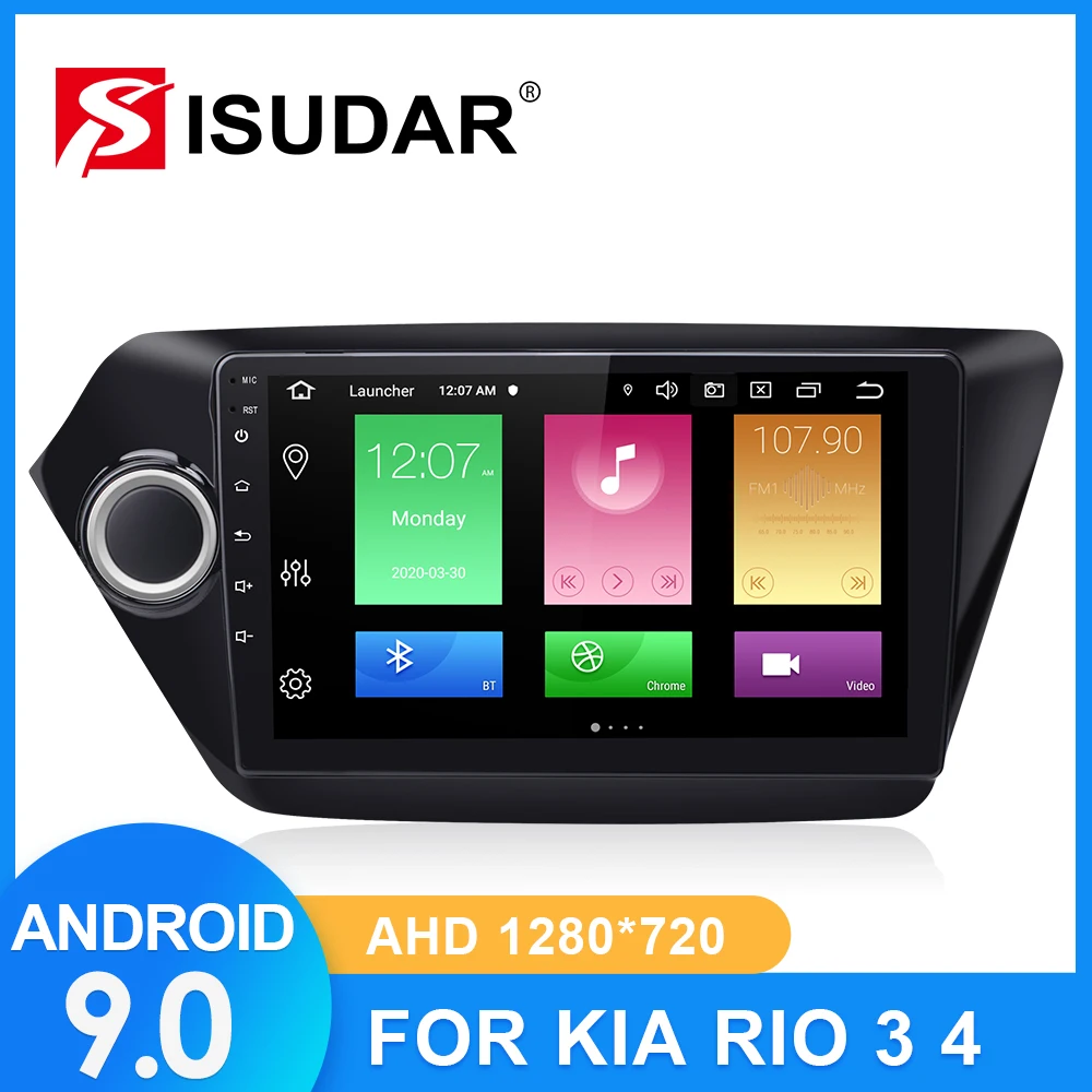 ISUDAR автомобильное радио для KIA/RIO 3 K2 2011 2015 2 din Android 9 Авторадио Мультимедиа GPS DVR