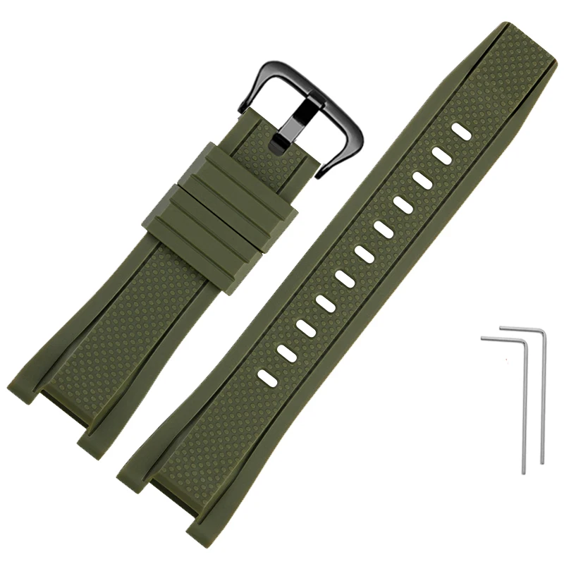 Durable Waterproof Silicone Watchband - Premium Rubber Strap