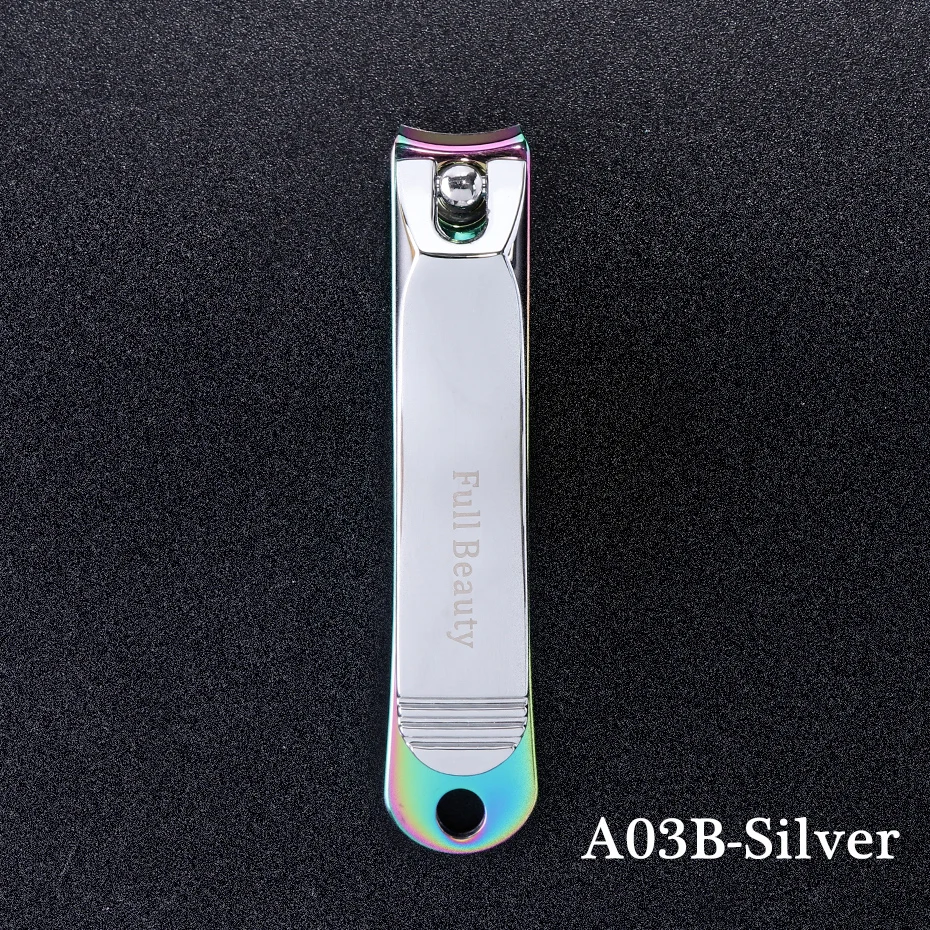 A03B-Silver 1 шт. Профессиональные ножницы для ногтей из нержавеющей стали для удаления омертвевшей кожи, триммер для маникюра, ухода за ногтями, инструменты для дизайна ногтей, LYA01B-03B - Цвет: A03B-Silver