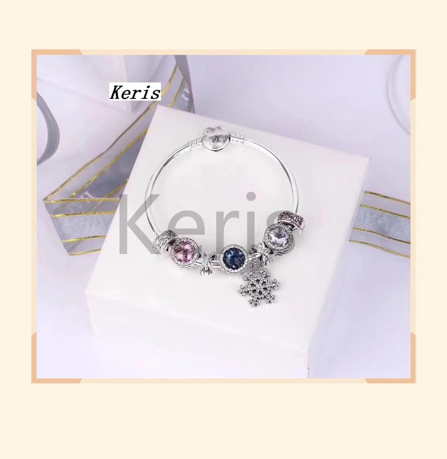 

High Quality Reproduction 1:1 100%925 Pure Silver New Cat Eye Snow Pendant Bracelet Free Of Charge