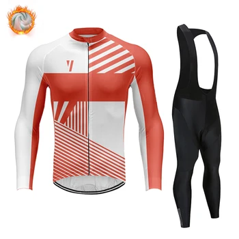 

Cycling Jersey 2020 Pro Team Ralvpha Winter Fleece Cycling Clothing MTB Cycling Bib Pants Set Ropa Ciclismo Triathlon set