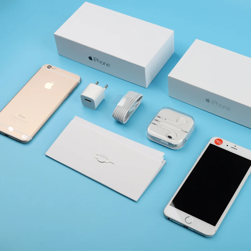Смартфон Apple iPhone 6 Plus IOS 5,5 дюймов 16 Гб/64 Гб/128 Гб ПЗУ двухъядерный 8MP отпечаток пальца 4G LTE разблокированный Подержанный телефон