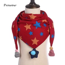 Новые весенние треугольные шарфы с цветочным принтом для маленьких девочек, осенняя теплая детская одежда с цветочным принтом и воротником, хлопковый детский шарф, B044