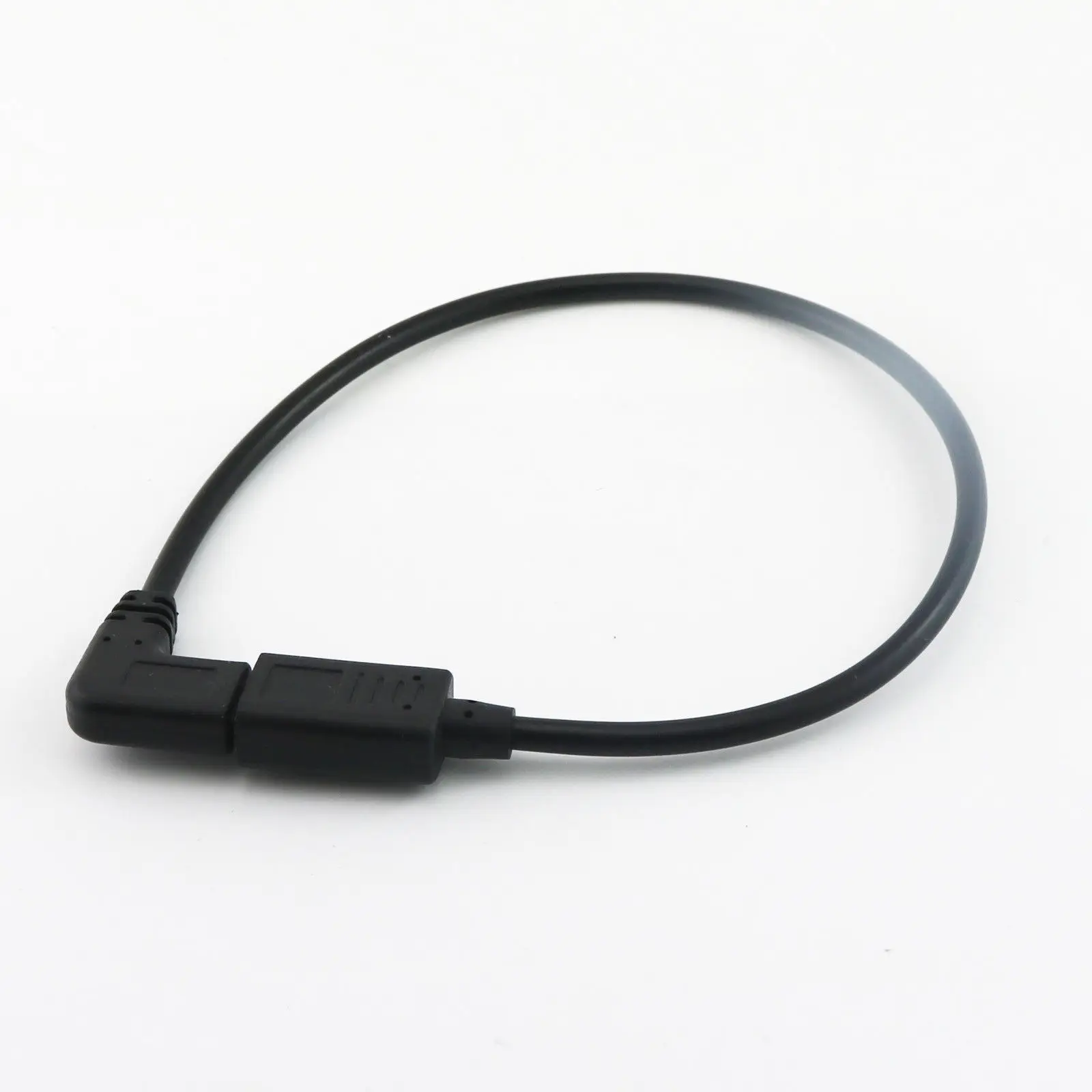 USB-C Right Angle Male to Female Adapter Cable - 30cm