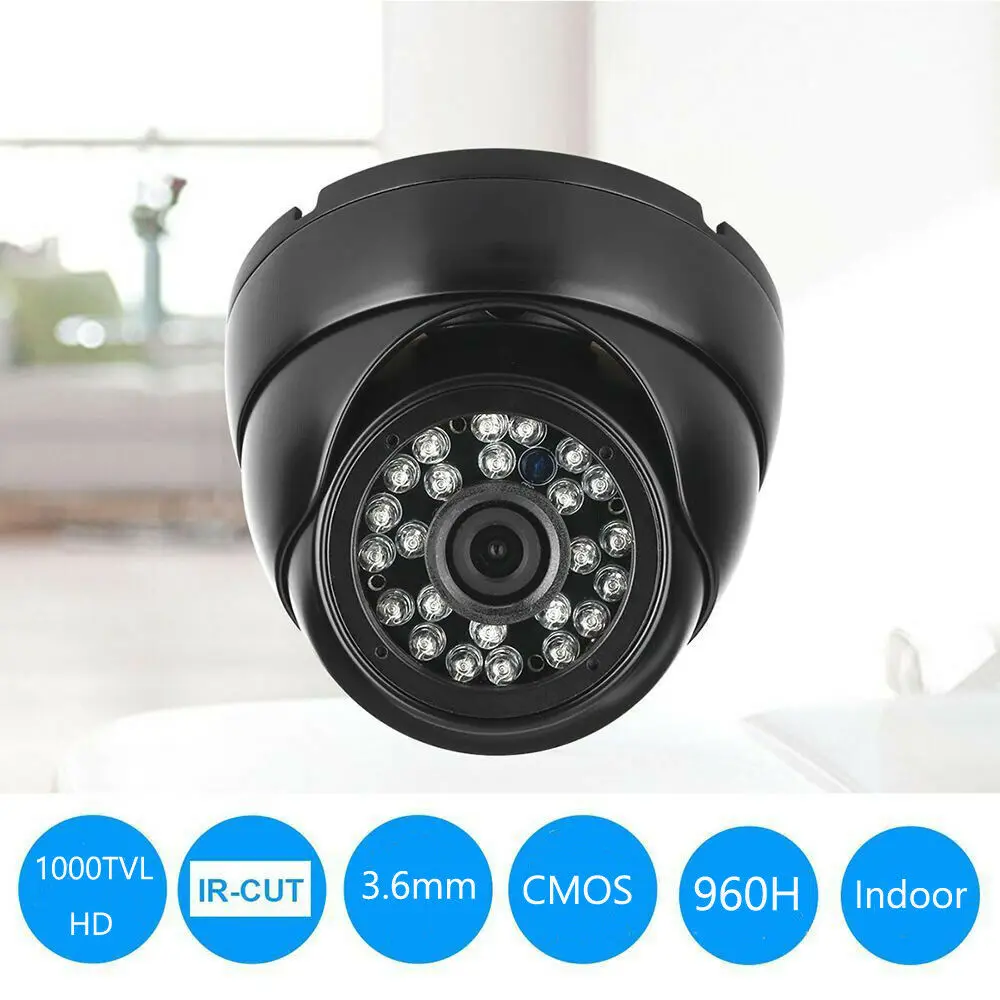 

1000TVL HD Surveillance Security CCTV Camera Video Home 3.6mm IR Night Vision