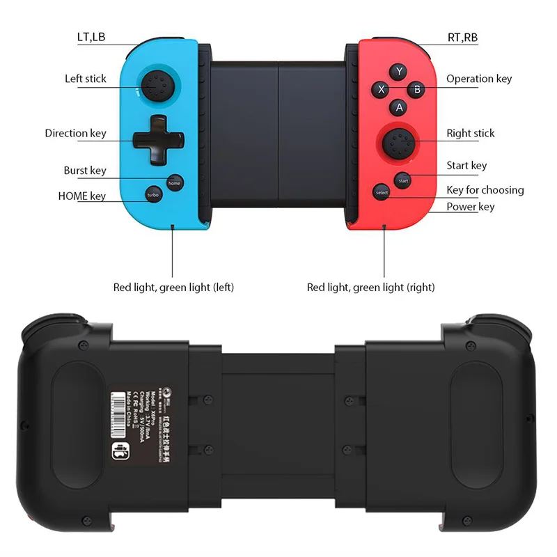 Игровой контроллер телескопический геймпад джойстик для iPhone Samsung Xiaomi PC / PS3 X6Pro