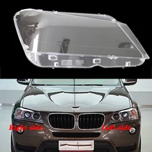 Для BMW X3 F25 2011-2013 передние фары прозрачные абажуры лампы оболочки маски фары крышка объектива фары стекло
