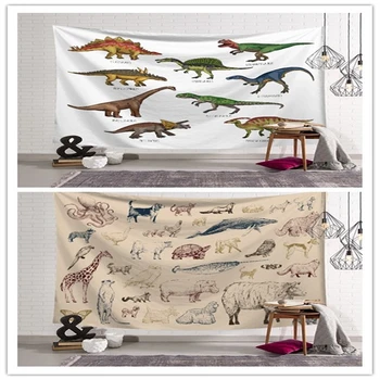 

Dinosaur Tapestry Wall Hanging Animals Wall Cloth Tapestry Wall Carpet For Kids Home Decor
