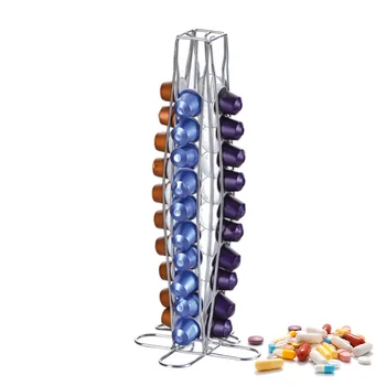 

Coffee Capsules Holder Stand For Capsules Coffee Dispenser Tower Stand Capsules Storage Holder For 40 Nespresso Capsules Useful