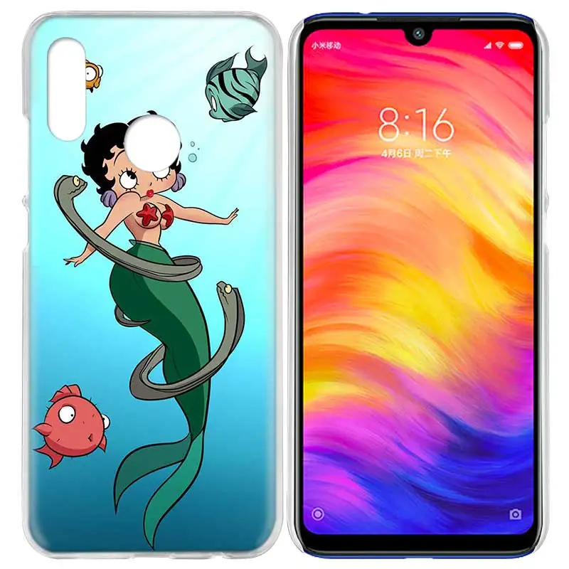 Жесткий чехол для телефона Betty Boop с персонажами из мультфильмов для Xiaomi Redmi mi 8A Note8 Note8Pro mi 9Pro 9Pro5G 9Lite пластиковый чехол Couqe