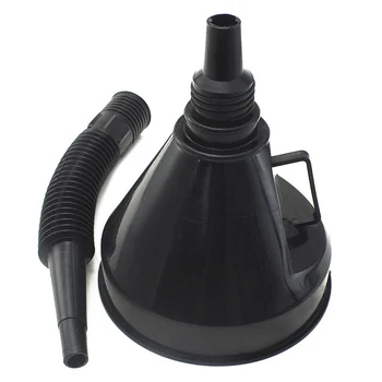 

With Strainer Anti-Corrosion Flexible Handle Detachable Durable Funnel Thickened Plastic Car Refueling Tool
