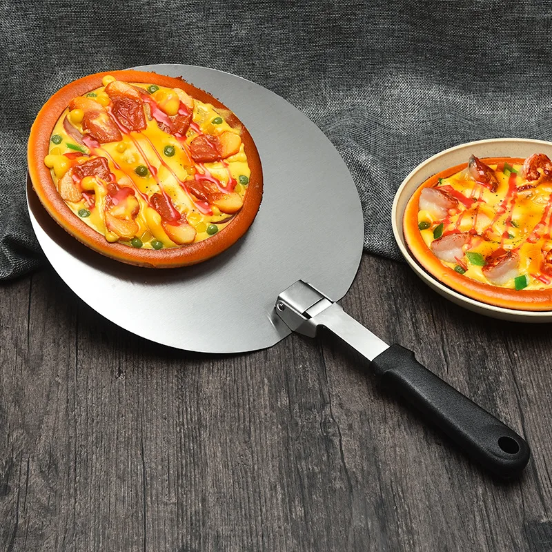 Pizza Shovel Spatula Pastry Paddle Pizza Peel Pizza Bakeware Foldable Plastic Handle Non-Stick Kitchen Baking Tools Accessories