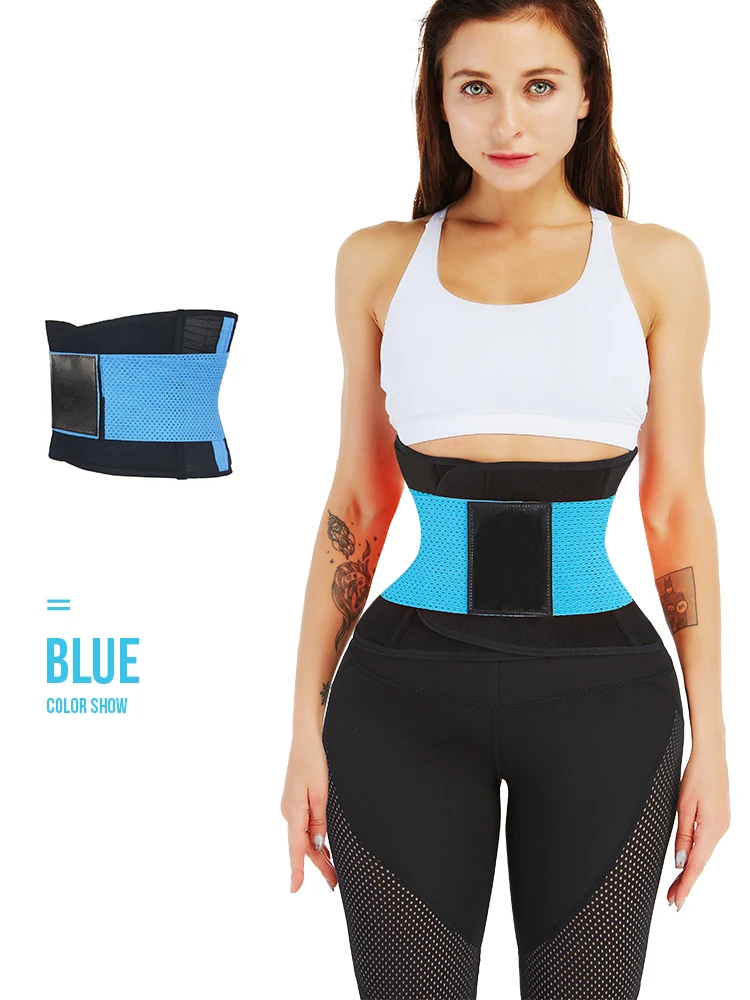 Body Shaper Waist Trainer Моделирующий ремень для похудения Оболочка для живота Женщины Пояс для талии Cincher faja Tummy Shaper восстановительная полоска для женщин пояс для женщин - Цвет: blue