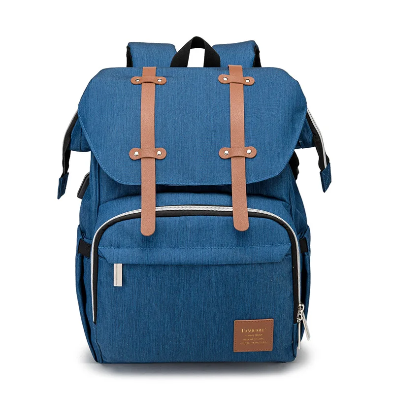 

Men's Backpack Baby Diaper Bag for Moms and Dads Maternity USB Nursing Handbag Waterproof Large Capacity Oxford Nappy Bags New