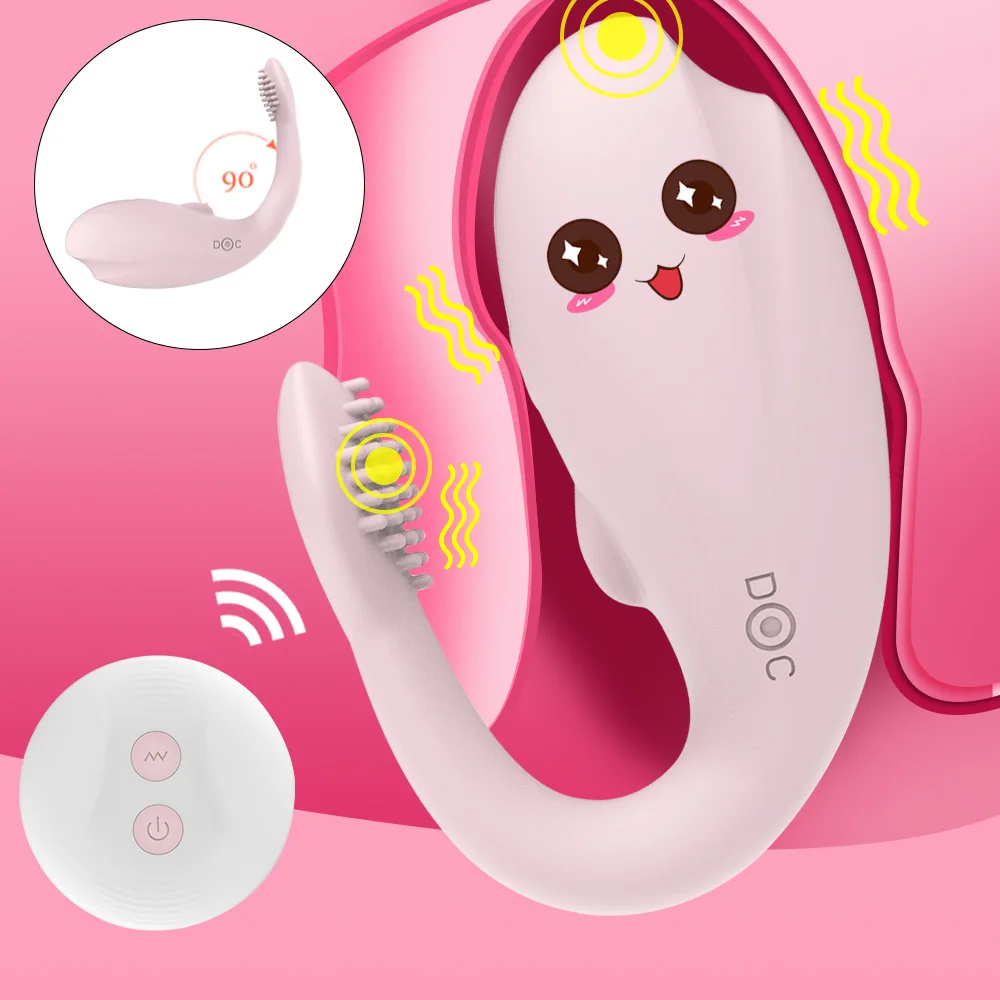 Remote Control Double Vibrators For Couple Wearable U Shape Dildo Vibrator G Spot Clitoris Stimulator Adult Sex Toys for Woman | Красота и