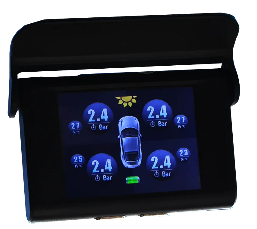 EANOP TPMS солнечной энергии машину давление в шине тревоги 4 датчики инструмент alarma automovil датчик давления в шинах автомобиля датчики давления в шинах монометры давления в шинах - Тип: S368