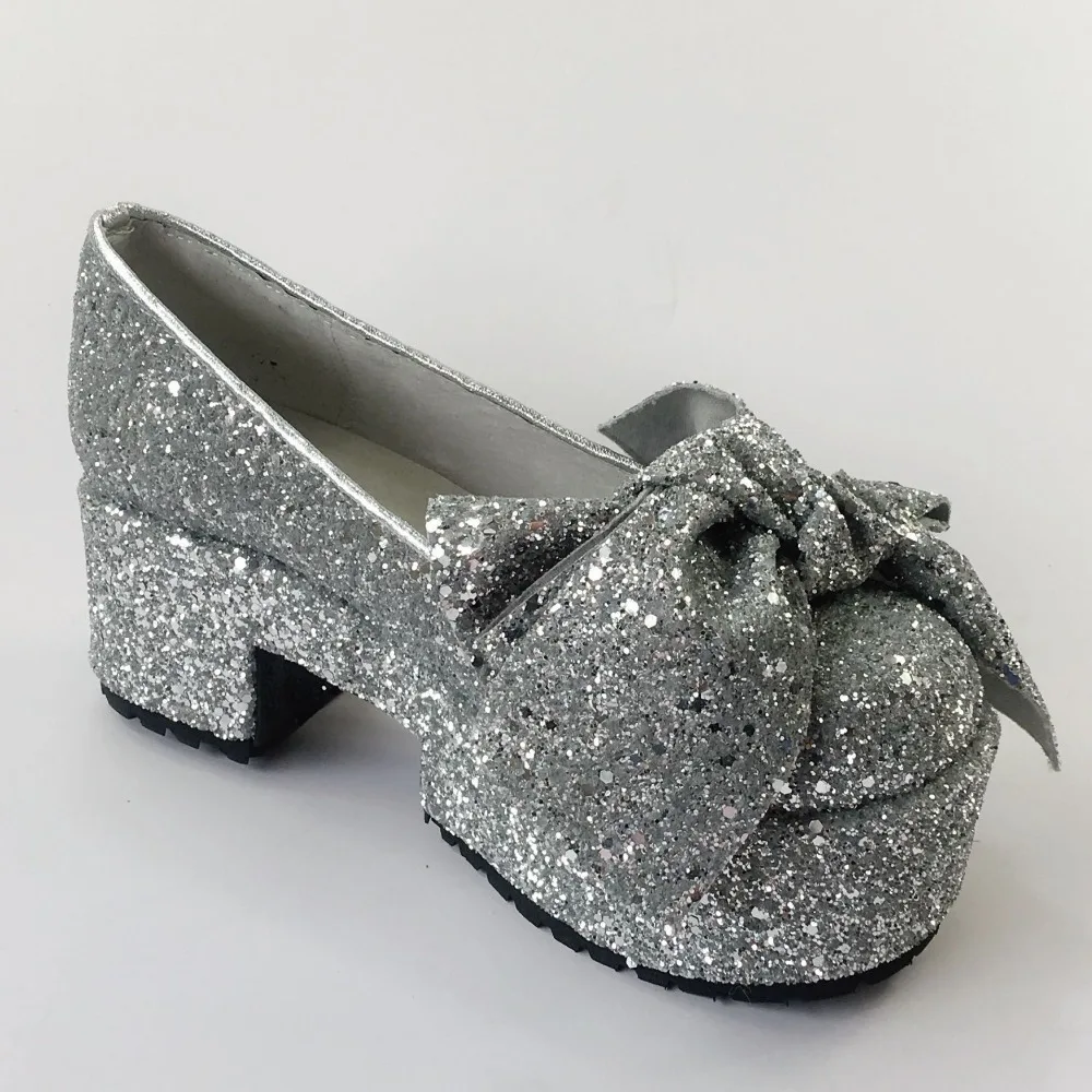 Silver-10cm-High-Platform-Lolita-Bling-Mary-Janes-Wedding-Shoes-Women-Pumps-Bride-Shoes-Custom-Plus-Size- 7