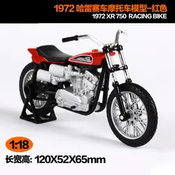 Maisto 1:18 Harley Davidson 1972 XR 750 гоночный велосипед мотоцикл металлическая модель игрушки для детей подарок на день рождения Коллекция игрушек