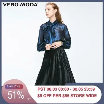 

Vero Moda Women's Metal Coated Fabric Decorative Ribbon Shirt | 319105507