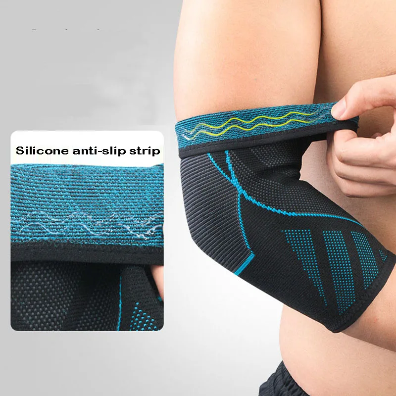 1 PCS Adjustable Elastic Knitted Fabric Elbow Support Elbow Pads