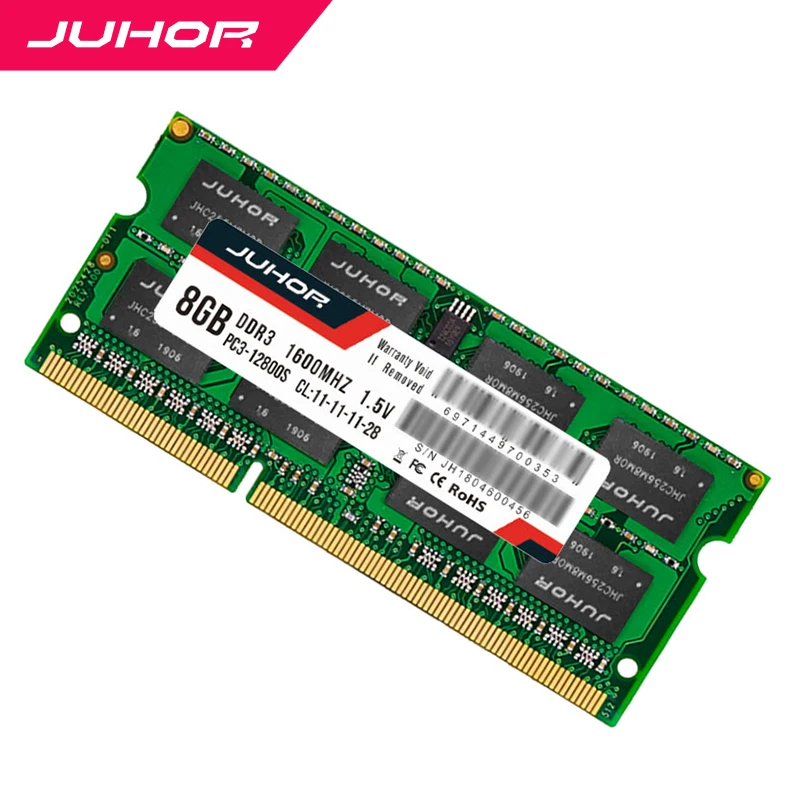 Оперативная память JUHOR ddr3, 4 ГБ, 8 ГБ, память для ноутбука с нагревом sodimm, 1333 МГц, 1600 МГц, nb ram, 1,35 в, 1,5 в, Новая Память dimm