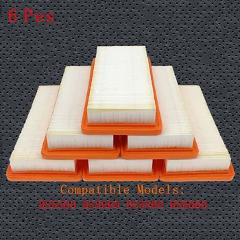 

6Pcs Filter robot vacuum cleaner Parts For Karcher DS5500 DS6000 DS5600 DS5800 6.414-631.0 hepa filters Washable