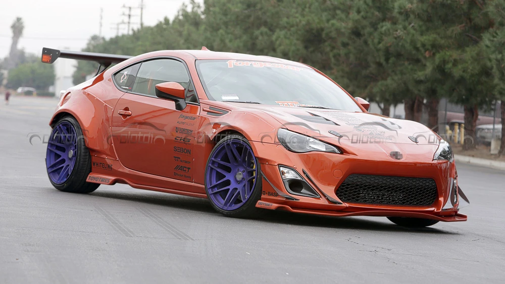 Передняя губа для FT86 GT86 Scion FRS BRZ Rocket Bunny стиль Тюнинг автомобиля реальный бампер из углеродного волокна спойлер