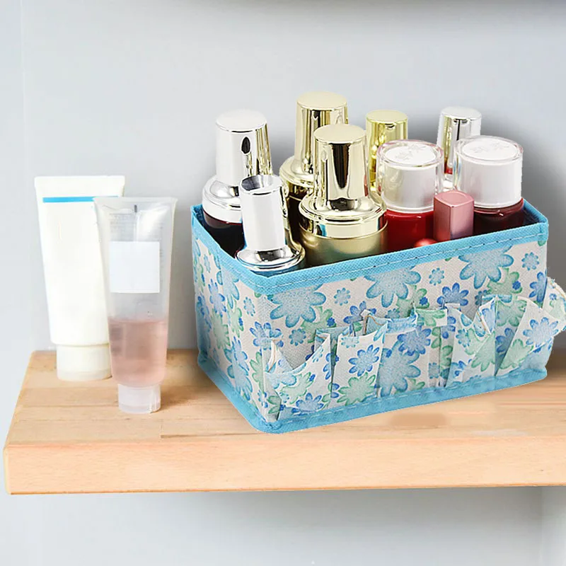  YOUNA Foldable Desktop Storage Basket Sundries Storage Box Underwear Cosmetic Organizer Jewelry Sca